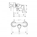 Змішувач для душу Hansgrohe Talis S 72600000 - Фото 1